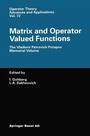 Cover: Matrix and Operator Valued Functions - Springer