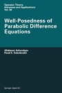 Cover: Well-Posedness of Parabolic Difference Equations - Springer