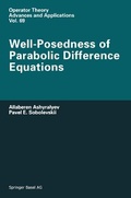 Cover: Well-Posedness of Parabolic Difference Equations - Springer