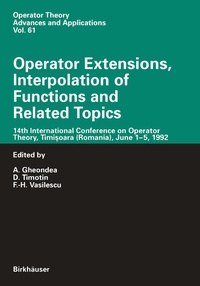 Enlarge image Cover: Operator Extensions, Interpolation of Functions and Related Topics - Birkhäuser