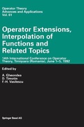 Cover: Operator Extensions, Interpolation of Functions and Related Topics - Springer