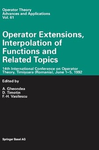 Enlarge image Cover: Operator Extensions, Interpolation of Functions and Related Topics - Springer