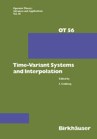 Enlarge image Cover: Time-Variant Systems and Interpolation - Birkhäuser