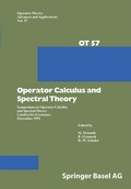 Cover: Operator Calculus and Spectral Theory - Birkh&auml;user