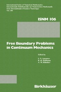 Cover: Free Boundary Problems in Continuum Mechanics - Birkh&auml;user