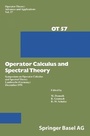 Cover: Operator Calculus and Spectral Theory - Springer