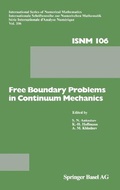 Cover: Free Boundary Problems in Continuum Mechanics - Springer