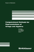 Cover: Computational Methods for Representations of Groups and Algebras - Birkh&auml;user