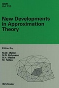 Cover: New Developments in Approximation Theory - Springer