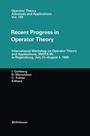 Cover: Recent Progress in Operator Theory - Birkhäuser