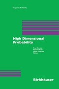 Cover: High Dimensional Probability - Birkh&auml;user