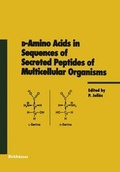 Cover: d-Amino Acids in Sequences of Secreted Peptides of Multicellular Organisms - Springer