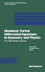 Cover: Nonlinear Partial Differential Equations in Geometry and Physics - Birkhäuser