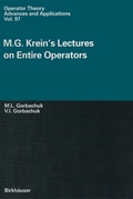 Cover: M.G. Krein's Lectures on Entire Operators - Birkh&auml;user