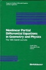 Cover: Nonlinear Partial Differential Equations in Geometry and Physics - Springer