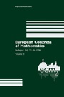 Cover: European Congress of Mathematics - Birkhäuser