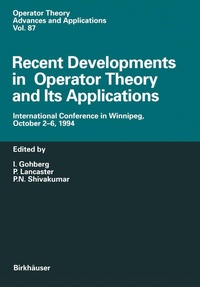 Enlarge image Cover: Recent Developments in Operator Theory and Its Applications - Birkhäuser
