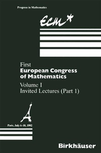 Enlarge image Cover: First European Congress of Mathematics - Birkhäuser