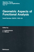 Cover: Geometric Aspects of Functional Analysis - Birkh&auml;user