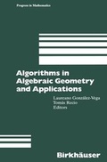 Cover: Algorithms in Algebraic Geometry and Applications - Birkh&auml;user