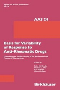 Enlarge image Cover: Basis for Variability of Response to Anti-Rheumatic Drugs - Birkhäuser