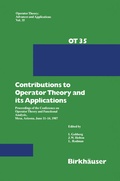 Cover: Contributions to Operator Theory and its Applications - Birkh&auml;user