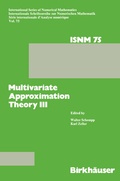 Cover: Multivariate Approximation Theory III - Birkh&auml;user