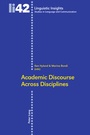 Cover: Academic Discourse Across Disciplines - Peter Lang Verlag