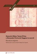 Cover: Boccaccio angioino - Peter Lang Verlag