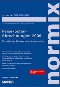 Abbildung von: Reisekosten-Abrechnungen 2009 für Monate - Stollfuß