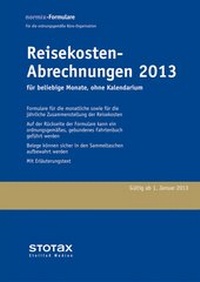 Abbildung von: Reisekosten - Abrechnungen 2013 ohne Kalendarium - Stollfuß