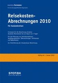 Abbildung von: Reisekosten-Abrechnungen 2010 Ausland - Stollfuß
