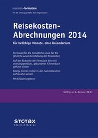 Abbildung von: Reisekosten - Abrechnungen 2014 ohne Kalendarium - Stollfuß