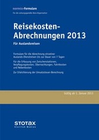 Abbildung von: Reisekosten - Abrechnungen 2013, Auslandsreisen - Stollfuß