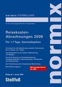 Abbildung von: Reisekosten-Abrechnungen 2009 für 1-7 Tage - Stollfuß