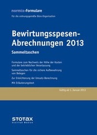 Abbildung von: Bewirtungsspesen - Abrechnungen 2013, Sammeltaschen - Stollfuß