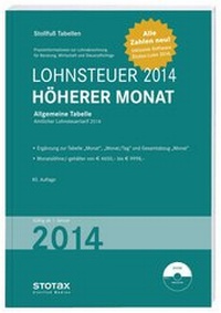 Abbildung von: Tabelle, Lohnsteuer 2014 Höherer Monat - Stollfuß
