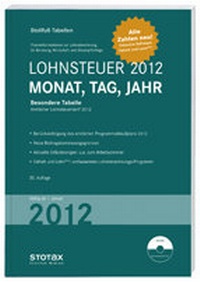 Abbildung von: Lohnsteuer 2012 Monat, Tag, Jahr - Stollfuß