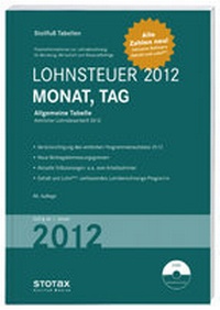 Abbildung von: Lohnsteuer 2012 Monat, Tag - Stollfuß