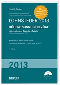 Abbildung von: Lohnsteuer 2013 Höhere Sonstige Bezüge - Stollfuß