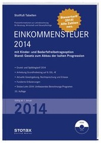 Abbildung von: Tabelle, Einkommensteuer 2014 - Stollfuß