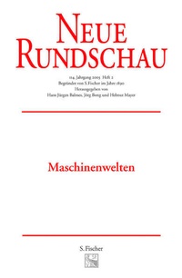 Enlarge image Cover: Neue Rundschau 2003/2 - S. Fischer