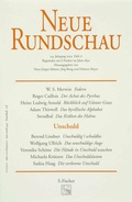 Cover: Neue Rundschau 2003/4 - S. Fischer
