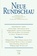 Cover: Neue Rundschau 2005/1 - S. Fischer