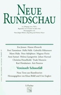 Cover: Neue Rundschau 2004/3 - S. Fischer