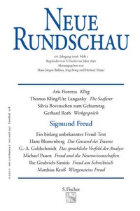 Enlarge image Cover: Neue Rundschau 2006/1 - S. Fischer