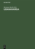 Cover: Udanavarga - De Gruyter Mouton