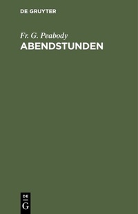 Abbildung von: Abendstunden - De Gruyter