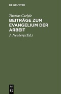 Cover: Beitr&auml;ge zum Evangelium der Arbeit - De Gruyter