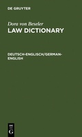 Cover: Deutsch-Englisch/German-English - De Gruyter